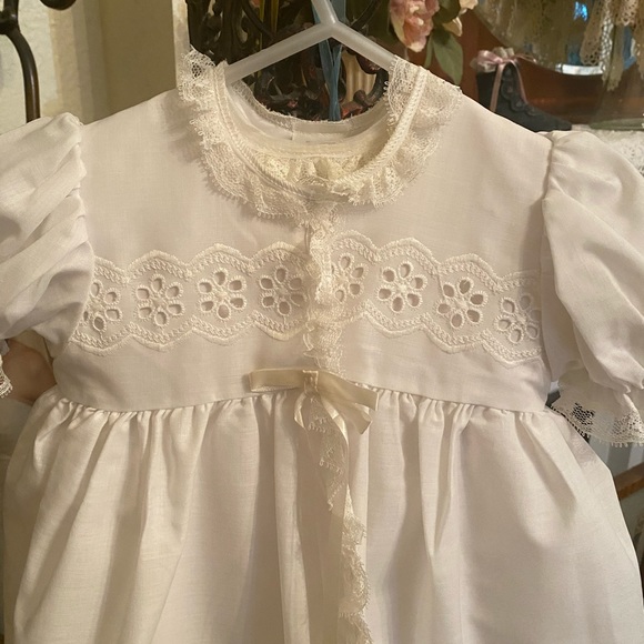 Vintage Phyllis Baby Wear 3 piece Christening Gown size 0-6 months - Picture 12 of 13